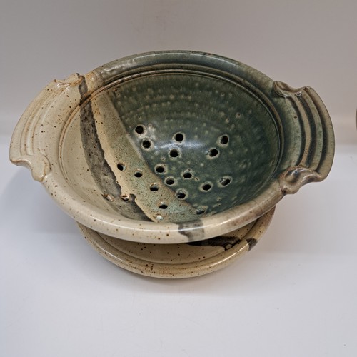 #250704 Colander and Plate $26 at Hunter Wolff Gallery